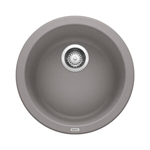 Blanco Rondo SILGRANIT 18″ Dual Mount Bar Sink – Metallic Gray