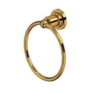 ROHL Campo™ Towel Ring In Unlacquered Brass