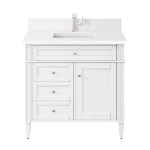 Brittany 36" Single Vanity, Bright White