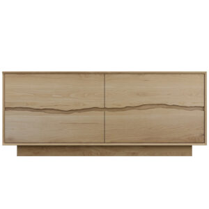 Vander 72″ Ventura Four-Drawer Double Bath Vanity With Integrated Countertop In American White Oak