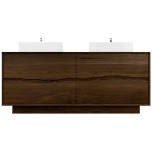 Vander 72″ Ventura Four-Drawer Double Bath Vanity With Integrated Countertop In Estate Emulsion