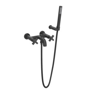 ROHL Lombardia® Exposed Wall Mount Tub Filler In Matte Black
