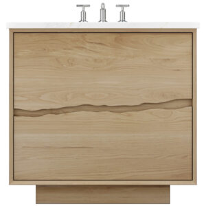 Vander 30″ Ventura Two-Drawer Single Bath Vanity In American White Oak