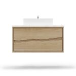 Vander 48" Ventura Two-Drawer Single Bath Floating Vanity In American White Oak