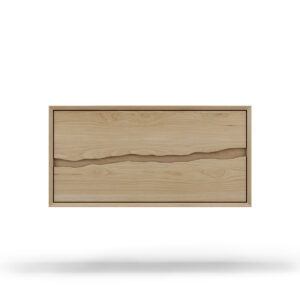 Vander 30″ Ventura Two-Drawer Single Bath Floating Vanity With Integrated Countertop In American White Oak