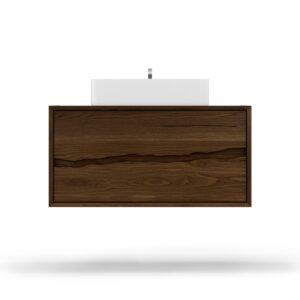 Vander 30″ Ventura Two-Drawer Single Bath Floating Vanity With Integrated Countertop In Estate Emulsion