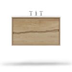 Vander 30" Ventura Two-Drawer Single Bath Floating Vanity In American White Oak
