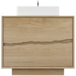 Vander 30" Ventura Two-Drawer Single Bath Vanity With Integrated Countertop In American White Oak
