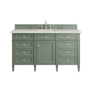Brittany 60" Single Vanity, Smokey Celadon