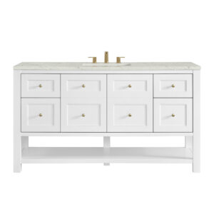 Breckenridge 60" Single Vanity, Bright White