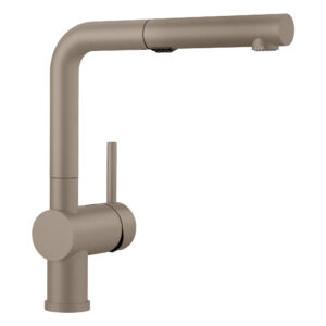 Blanco Linus Low Arc Pull-Out Dual-Spray Kitchen Faucet 1.5 GPM – Truffle