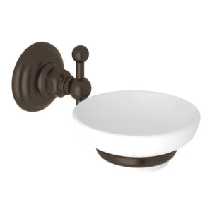 ROHL Wall Mount Soap Dish In Tuscan Brass