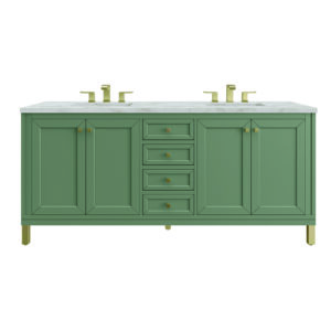 Chicago 72" Double Vanity, Smokey Celadon