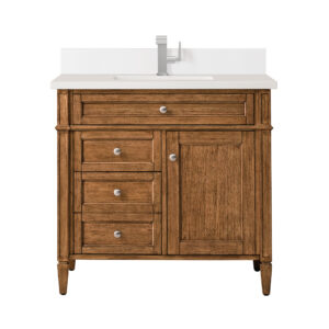 Brittany 36" Single Vanity, Saddle Brown