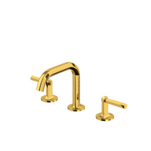 ROHL Modelle™ Widespread Lavatory Faucet With U-Spout In Unlacquered Brass