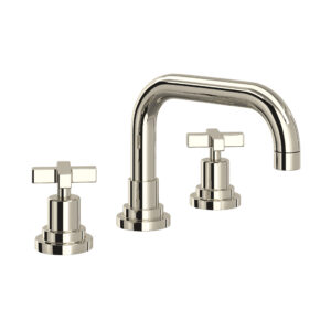 ROHL Lombardia® Widespread Lavatory Faucet With U-Spout In Polished Nickel