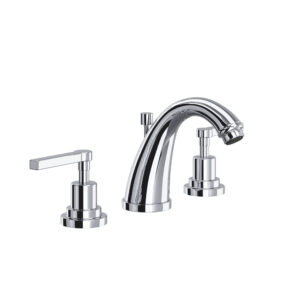 ROHL Lombardia® Widespread Lavatory Faucet With C-Spout In Polished Chrome