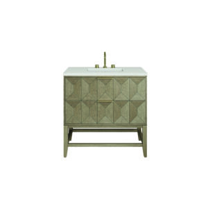 Emmeline 36" Single Vanity, Pebble Oak