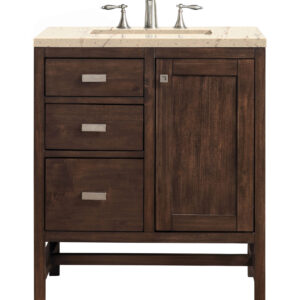 Addison 30" Single Vanity, Mid-Century Acacia