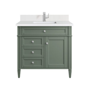 Brittany 36" Single Vanity, Smokey Celadon