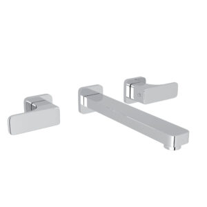 ROHL Quartile™ Wall Mount Lavatory Faucet Trim In Polished Chrome