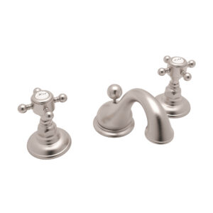 ROHL Acqui® Widespread Lavatory Faucet With Low Spout In Satin Nickel
