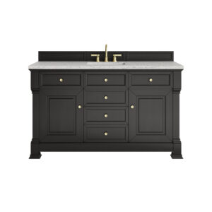 Brookfield 60" Single Vanity, Black Onyx