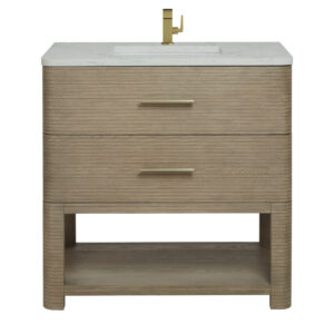 Lucian 36" Single Vanity, Pebble Oak