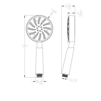 Dawn® Multifunction Handshower, Brushed Nickel - Image 2
