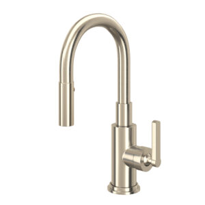 ROHL Lombardia® Pull-Down Bar/Food Prep Kitchen Faucet In Satin Nickel