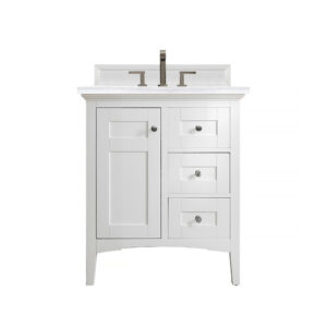 Palisades 30" Single Vanity, Bright White