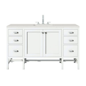 Addison 60" Single Vanity, Glossy White