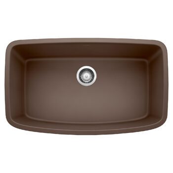 Blanco Valea SILGRANIT 32" Super Single Undermount Kitchen Sink - Café