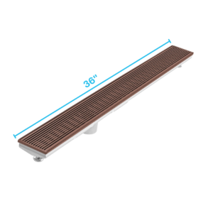QM Delmar Series. 36″ Adjustable Kit (2″ outlet):  Wedgewire Line. Bronze