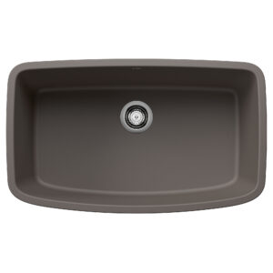 Blanco Valea SILGRANIT 32″ Super Single Undermount Kitchen Sink – Volcano Gray
