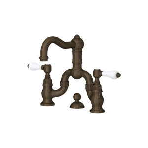 ROHL Acqui® Bridge Lavatory Faucet In Tuscan Brass