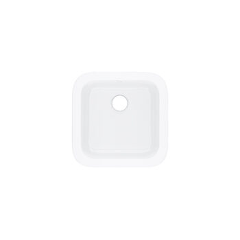 ROHL Allia™ 18" Fireclay Single Bowl Bar/Food Prep Kitchen Sink In White