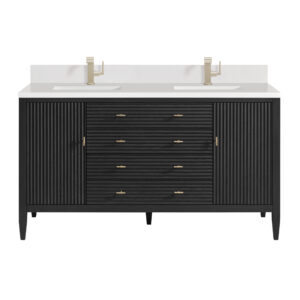 Myrrin 60" Double Vanity, Carbon Oak