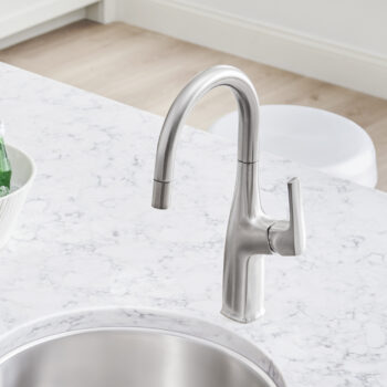Blanco Rivana Pull-Down Bar Faucet 1.5 GPM - PVD Steel - Image 4