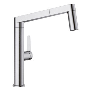 Blanco Panera Low Arc Pull-Out Dual-Spray Kitchen Faucet 1.5 GPM – Stainless Steel