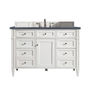 Brittany 48" Single Vanity, Bright White