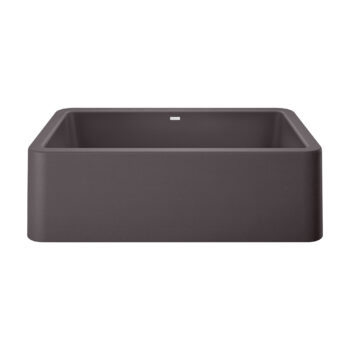 Blanco Ikon SILGRANIT 33" Single Bowl Apron-Front Farmhouse Sink - Cinder