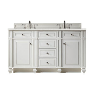 Bristol 60" Double Vanity, Bright White
