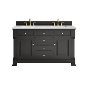 Brookfield 60" Double Vanity, Black Onyx