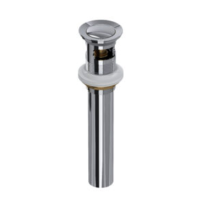 ROHL Lavatory Push Drain With Overflow In Polished Chrome