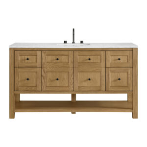 Breckenridge 60" Single Vanity, Light Natural Oak