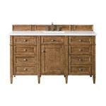 Brittany 60" Single Vanity, Saddle Brown