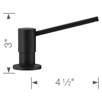 Blanco Torre Soap Dispenser - Coal Black - Image 5