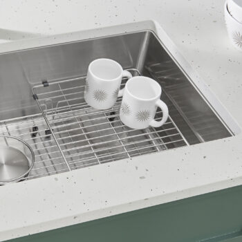 Blanco Stainless Steel Elevated Sink Grid for Quatrus Ergon, Cerana 33" and Cuvee 32" Super Single Sinks - Image 2