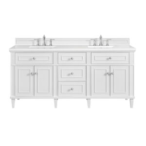 Lorelai 72″ Double Vanity, Bright White